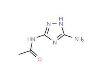 N-(5-Amino-1H-1,2,4-triazol-3-yl)acetamide (CAS 80616-55-3) - chemical structure image