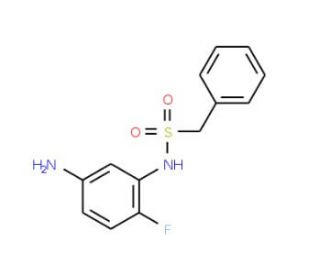 N-(5-amino-2-fluorophenyl)-1-phenylmethanesulfonamide - chemical structure image
