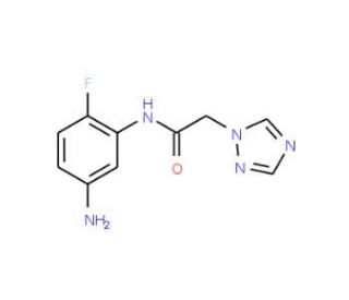 N-(5-amino-2-fluorophenyl)-2-(1H-1,2,4-triazol-1-yl)acetamide - chemical structure image