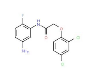N-(5-Amino-2-fluorophenyl)-2-(2,4-dichlorophenoxy)acetamide - chemical structure image
