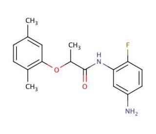 N-(5-Amino-2-fluorophenyl)-2-(2,5-dimethylphenoxy)propanamide - chemical structure image