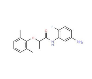 N-(5-Amino-2-fluorophenyl)-2-(2,6-dimethylphenoxy)propanamide - chemical structure image