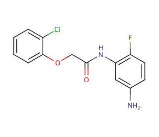 N-(5-Amino-2-fluorophenyl)-2-(2-chlorophenoxy)-acetamide - chemical structure image