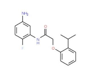N-(5-Amino-2-fluorophenyl)-2-(2-isopropylphenoxy)-acetamide - chemical structure image