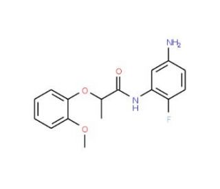 N-(5-Amino-2-fluorophenyl)-2-(2-methoxyphenoxy)-propanamide - chemical structure image