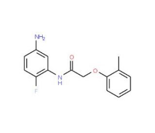 N-(5-Amino-2-fluorophenyl)-2-(2-methylphenoxy)-acetamide - chemical structure image