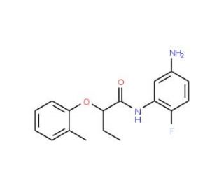 N-(5-Amino-2-fluorophenyl)-2-(2-methylphenoxy)-butanamide - chemical structure image