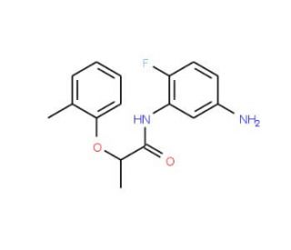 N-(5-Amino-2-fluorophenyl)-2-(2-methylphenoxy)-propanamide - chemical structure image