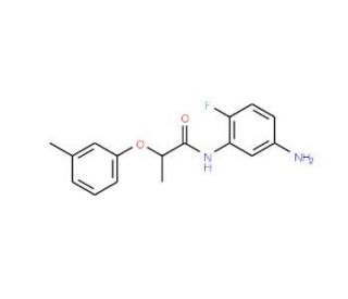 N-(5-Amino-2-fluorophenyl)-2-(3-methylphenoxy)-propanamide - chemical structure image