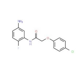 N-(5-Amino-2-fluorophenyl)-2-(4-chlorophenoxy)-acetamide - chemical structure image