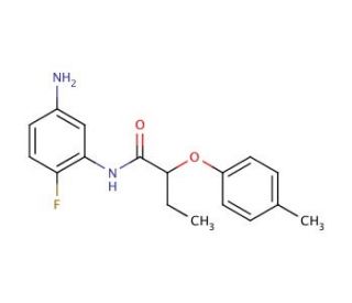 N-(5-Amino-2-fluorophenyl)-2-(4-methylphenoxy)-butanamide - chemical structure image