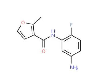 N-(5-amino-2-fluorophenyl)-2-methyl-3-furamide - chemical structure image