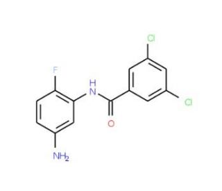 N-(5-Amino-2-fluorophenyl)-3,5-dichlorobenzamide - chemical structure image