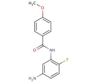 N-(5-Amino-2-fluorophenyl)-4-methoxybenzamide - chemical structure image