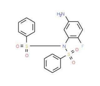 N-(5-amino-2-fluorophenyl)-N-(phenylsulfonyl)benzenesulfonamide - chemical structure image