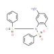 N-(5-amino-2-fluorophenyl)-N-(phenylsulfonyl)benzenesulfonamide - chemical structure image