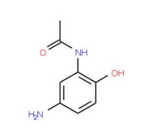 N-(5-Amino-2-hydroxyphenyl)acetamide (CAS 23184-60-3) - chemical structure image