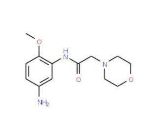 N-(5-Amino-2-methoxy-phenyl)-2-morpholin-4-yl-acetamide (CAS 436090-51-6) - chemical structure image
