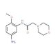 N-(5-Amino-2-methoxy-phenyl)-2-morpholin-4-yl-acetamide (CAS 436090-51-6) - chemical structure image
