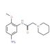 N-(5-Amino-2-methoxy-phenyl)-2-piperidin-1-yl-acetamide (CAS 436090-50-5) - chemical structure image