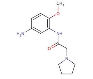 N-(5-Amino-2-methoxy-phenyl)-2-pyrrolidin-1-yl-acetamide - chemical structure image