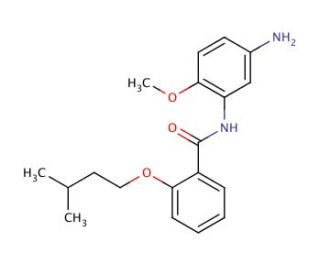 N-(5-Amino-2-methoxyphenyl)-2-(isopentyloxy)-benzamide - chemical structure image