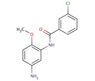 N-(5-Amino-2-methoxyphenyl)-3-chlorobenzamide - chemical structure image