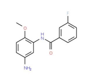 N-(5-amino-2-methoxyphenyl)-3-fluorobenzamide - chemical structure image