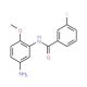 N-(5-amino-2-methoxyphenyl)-3-fluorobenzamide - chemical structure image