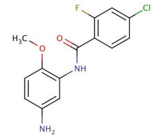N-(5-amino-2-methoxyphenyl)-4-chloro-2-fluorobenzamide - chemical structure image