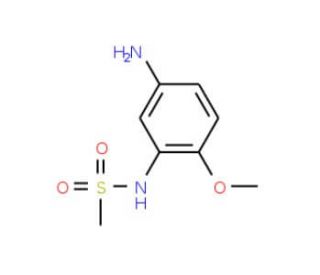 N-(5-amino-2-methoxyphenyl)methanesulfonamide (CAS 123343-92-0) - chemical structure image