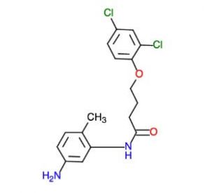 N-(5-Amino-2-methylphenyl)-4-(2,4-dichlorophenoxy)butanamide (CAS 1020723-16-3) - chemical structure image