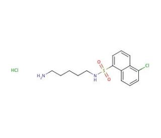 N-(5-Aminopentyl)-5-chloro-1-naphthalenesulfonamide Hydrochloride (CAS 61714-24-7) - chemical structure image