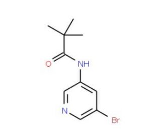 N-(5-Bromo-pyridin-3-yl)-2,2-dimethyl-propionamide (CAS 873302-39-7) - chemical structure image