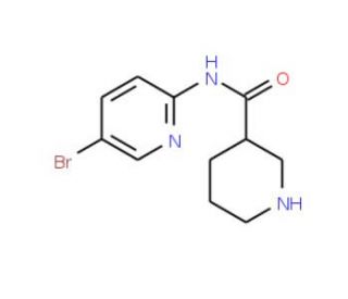 N-(5-bromopyridin-2-yl)piperidine-3-carboxamide - chemical structure image
