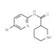 N-(5-bromopyridin-2-yl)piperidine-3-carboxamide - chemical structure image