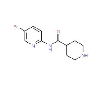 N-(5-bromopyridin-2-yl)piperidine-4-carboxamide - chemical structure image
