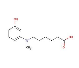 N-(5-Carboxypentyl)-3-hydroxy-N-methylaniline (CAS 887353-92-6) - chemical structure image