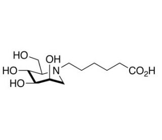 N-5-Carboxypentyl-deoxymannojirimycin (CAS 104154-10-1) - chemical structure image
