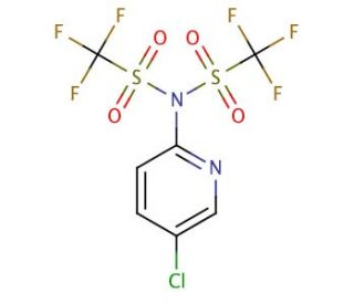 N-(5-Chloro-2-pyridyl)bis(trifluoromethanesulfonimide) (CAS 145100-51-2) - chemical structure image