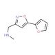 N-{[5-(Fur-2-yl)isoxazol-3-yl]methyl}-N-methylamine (CAS 857348-51-7) - chemical structure image