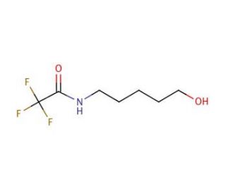 N-(5-Hydroxypentyl)trifluoroacetamide (CAS 128238-44-8) - chemical structure image