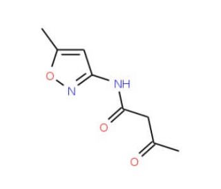 N-(5-methylisoxazol-3-yl)-3-oxobutanamide - chemical structure image