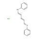 N-[5-(Phenylamino)-2,4-pentadienylidene]aniline monohydrochloride (CAS 1497-49-0) - chemical structure image