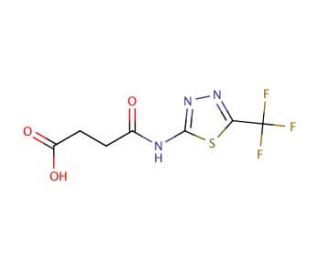 N-(5-Trifluoromethyl-[1,3,4]thiadiazol-2-yl)-succinamic acid - chemical structure image