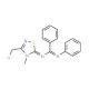N-[(5Z)-3-(chloromethyl)-4-methyl-1,2,4-thiadiazol-5(4H)-ylidene]-N′-phenylbenzenecarboximidamide - chemical structure image