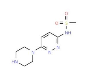 N-[6-(1-Piperazinyl)-3-pyridazinyl]methanesulfonamide - chemical structure image