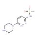 N-[6-(1-Piperazinyl)-3-pyridazinyl]methanesulfonamide - chemical structure image