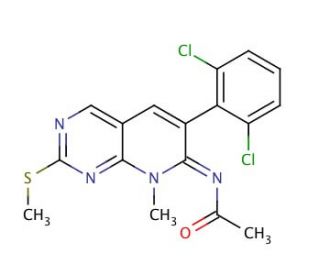 N-[6-(2,6-Dichlorophenyl)-8-methyl-2-(methylthio)pyrido[2,3-d]pyrimidin-7(8H)-ylidene]acetamide (CAS 185039-37-6) - chemical