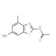 N-(6-Amino-4-methyl-benzothiazol-2-yl)-acetamide - chemical structure image